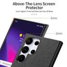 For Samsung Galaxy S25 Ultra 5G Twill Fabric Leather Skin Back Phone Case(Black) - 3