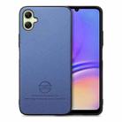 For Samsung Galaxy A06 Twill Fabric Leather Skin Back Phone Case(Blue) - 1