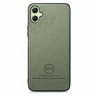 For Samsung Galaxy A06 Twill Fabric Leather Skin Back Phone Case(Green) - 2