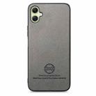 For Samsung Galaxy A06 Twill Fabric Leather Skin Back Phone Case(Gray) - 2
