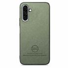 For Samsung Galaxy A16 Twill Fabric Leather Skin Back Phone Case(Green) - 2