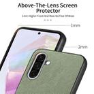 For Samsung Galaxy A16 Twill Fabric Leather Skin Back Phone Case(Green) - 3