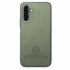 For Samsung Galaxy A26 Twill Fabric Leather Skin Back Phone Case(Green) - 2