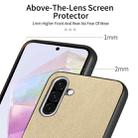 For Samsung Galaxy A26 Twill Fabric Leather Skin Back Phone Case(Khaki) - 3