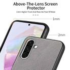 For Samsung Galaxy A56 5G Twill Fabric Leather Skin Back Phone Case(Gray) - 3