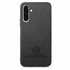 For Samsung Galaxy A56 5G Twill Fabric Leather Skin Back Phone Case(Black) - 2
