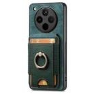 For OPPO Find X8 Retro Splitable Magnetic Stand Card Bag Leather Phone Case(Green) - 2