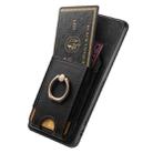 For OPPO A1 5G Retro Splitable Magnetic Stand Card Bag Leather Phone Case(Black) - 3