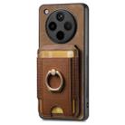 For OPPO Find X8 Pro Retro Splitable Magnetic Stand Card Bag Leather Phone Case(Brown) - 2