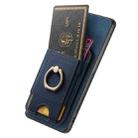 For OPPO Find X8 Pro Retro Splitable Magnetic Stand Card Bag Leather Phone Case(Blue) - 3