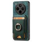 For OPPO Find X8 Pro Retro Splitable Magnetic Stand Card Bag Leather Phone Case(Green) - 2