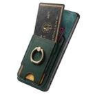 For OPPO Find X5 Retro Splitable Magnetic Stand Card Bag Leather Phone Case(Green) - 3