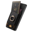 For OPPO Reno6 5G Retro Splitable Magnetic Stand Card Bag Leather Phone Case(Black) - 3