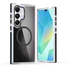 For Samsung Galaxy S23+ 5G Dual-Color Gradient Discolor MagSafe Phone Case(Black) - 1
