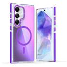 For Samsung Galaxy A55 Global Dual-Color Gradient Discolor MagSafe Phone Case(Purple) - 1