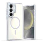 For Samsung Galaxy S25+ 5G Dual-Color Gradient Discolor MagSafe Phone Case(White) - 1