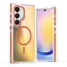 For Samsung Galaxy A05s Dual-Color Gradient Discolor MagSafe Phone Case(Orange) - 1