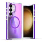 For Samsung Galaxy S23 FE 5G Dual-Color Gradient Discolor MagSafe Phone Case(Purple) - 1