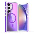 For Samsung Galaxy A54 Dual-Color Gradient Discolor MagSafe Phone Case(Purple) - 1