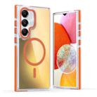 For Samsung Galaxy A54 Dual-Color Gradient Discolor MagSafe Phone Case(Orange) - 1