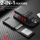 For Google Pixel 10 Pro XL Suteni H19 Oil Wax 2-in-1 MagSafe Removable Card Box Back Phone Case(Black) - 2