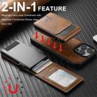For Google Pixel 10 Pro XL Suteni H19 Oil Wax 2-in-1 MagSafe Removable Card Box Back Phone Case(Brown) - 2