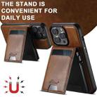For Google Pixel 10 Pro XL Suteni H19 Oil Wax 2-in-1 MagSafe Removable Card Box Back Phone Case(Brown) - 3