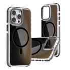 For iPhone 15 Pro Dual-Color Gradient Discolor MagSafe Phone Case(Black) - 1