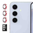 For Samsung Galaxy S25+ 5G ENKAY AR Anti-reflection Individual Diamond Ring Camera Lens Glass Full Film(Red) - 1