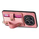 For Xiaomi Redmi Note 14 Pro+ 5G Retro Cross Wristband Wallet Leather Back Phone Case(Pink) - 3