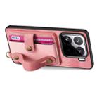 For Xiaomi 15 Retro Cross Wristband Wallet Leather Back Phone Case(Pink) - 3