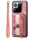 For Xiaomi 15 Pro Retro Cross Wristband Wallet Leather Back Phone Case(Pink) - 2