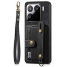 For Xiaomi 15 Pro Retro Cross Wristband Wallet Leather Back Phone Case(Black) - 2