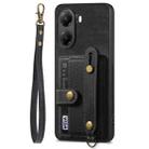 For Xiaomi Poco X7 Pro Retro Cross Wristband Wallet Leather Back Phone Case(Black) - 2