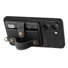 For Xiaomi Poco X7 Pro Retro Cross Wristband Wallet Leather Back Phone Case(Black) - 3