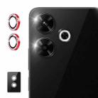 For Xiaomi Redmi 13 4G ENKAY AR Anti-reflection Individual Diamond Ring Camera Lens Glass Full Film(Red) - 1