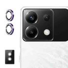 For Xiaomi Poco X6 / Redmi Note 13 Pro 5G ENKAY AR Anti-reflection Individual Diamond Ring Camera Lens Glass Full Film(Deep Purple) - 1