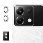 For Xiaomi Poco X6 / Redmi Note 13 Pro 5G ENKAY AR Anti-reflection Individual Diamond Ring Camera Lens Glass Full Film(Silver) - 1