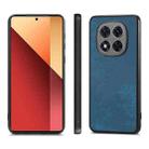 For Xiaomi Redmi Note 14 5G Vintage Leather PC Back Cover Phone Case(Blue) - 2