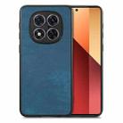 For Xiaomi Redmi Note 14 Pro 5G Vintage Leather PC Back Cover Phone Case(Blue) - 1