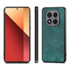 For Xiaomi Redmi Note 14 Pro+ 5G Vintage Leather PC Back Cover Phone Case(Green) - 2