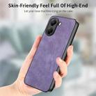 For Redmi Turbo 4 Vintage Leather PC Back Cover Phone Case(Purple) - 2