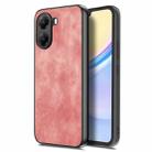 For Xiaomi Poco X7 Pro Vintage Leather PC Back Cover Phone Case(Pink) - 1