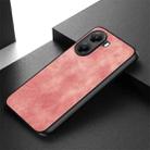 For Xiaomi Poco X7 Pro Vintage Leather PC Back Cover Phone Case(Pink) - 3