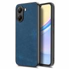 For Xiaomi Poco X7 Pro Vintage Leather PC Back Cover Phone Case(Blue) - 1