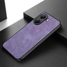 For Xiaomi Poco X7 Pro Vintage Leather PC Back Cover Phone Case(Purple) - 3