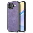 For Redmi K80 Pro / Poco F7 Ultra Vintage Leather PC Back Cover Phone Case(Purple) - 1
