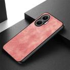 For Redmi Turbo 4 Pro Vintage Leather PC Back Cover Phone Case(Pink) - 3