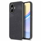 For Redmi Turbo 4 Pro Vintage Leather PC Back Cover Phone Case(Black) - 1