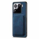 For Xiaomi 15 Retro Leather Card Bag Magnetic Phone Case(Blue) - 2